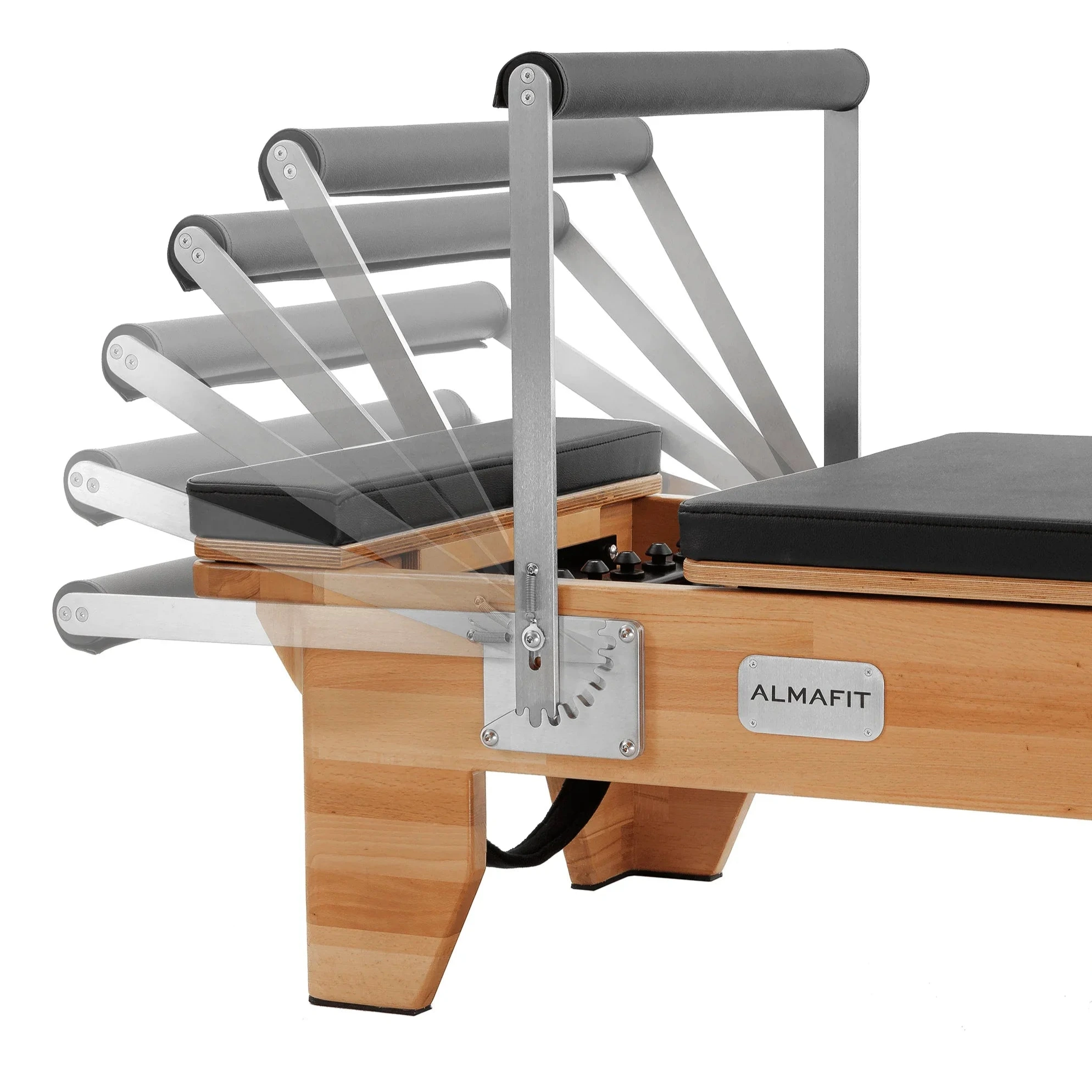 Almafit Elysium Pilates Reformer positions